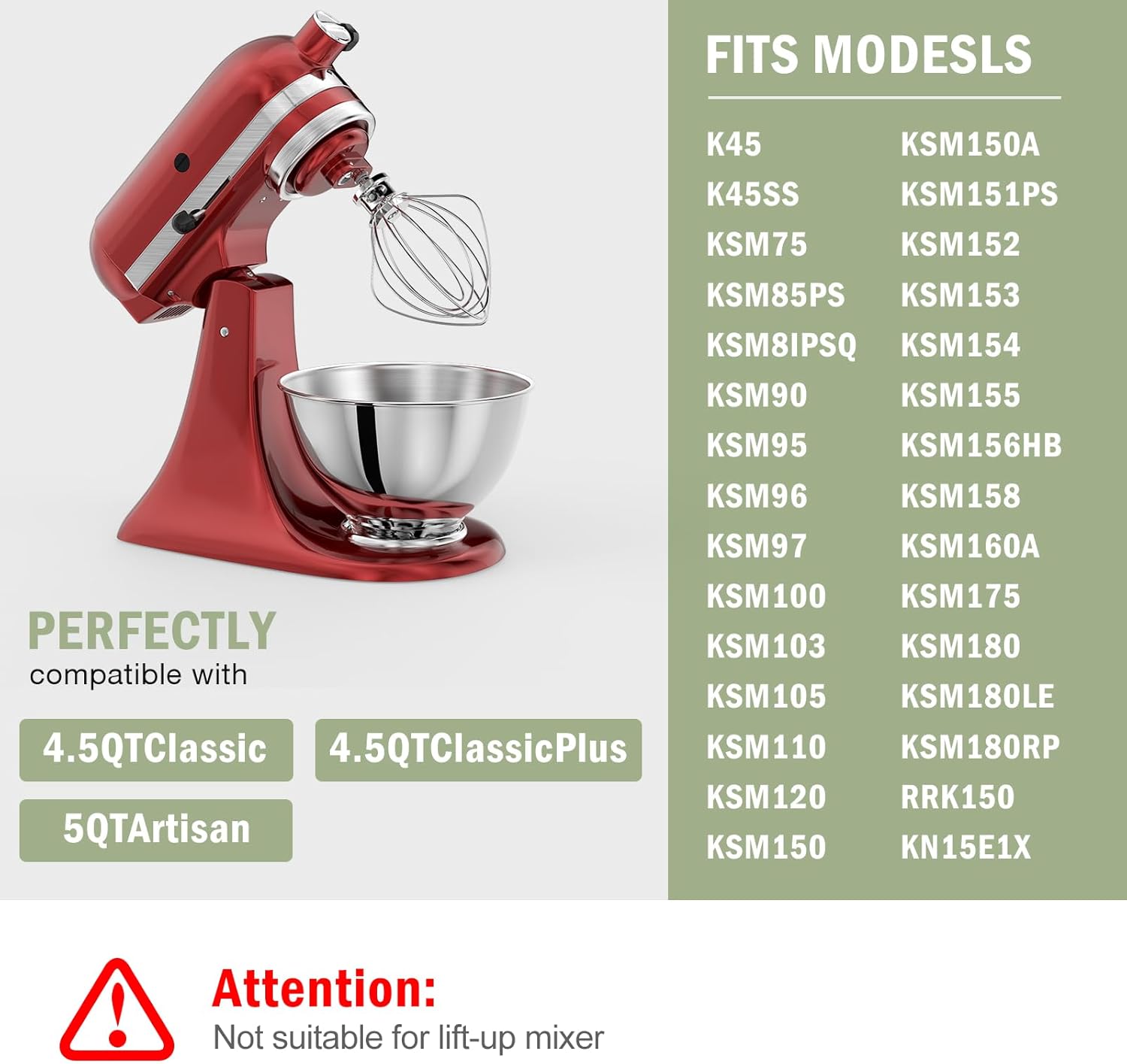 3-Quart Edelstahlschüssel für  – Kitchenaid Mixer Artisan 5Qt Bewertung und Preis